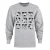 Disney Dames/Dames Mickey Mouse Gezicht Crew Hals Sweatshirt (Sportgrijs)