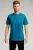 Biologisch basis-T-shirt – Petrol Blauw