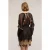 Motivi Georgette And Lace Smart Couture Dress Black
