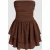 Mouwloze Rimpel Mini Jurk
