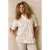 Zhenzi gebloemde blouse beige