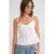 Schattige Nekknopen Peplum Camisole Top
