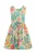 happy girls Jurk  beige / geel / smaragd / pitaja roze