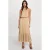 Morgan satijnen jurk beige