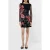 French Connection Astrida Darcy Crepe Dress Black Floral Multi