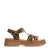 Sacha suède sandalen met panterprint beige/bruin