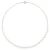 Ketting Rij Prinses vallend – Echte Cultuur Zoetwater Parels Rond van 12 tot 6 mm