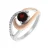 Orphelia Dames 925 Sterling Zilveren Ring – Zilver/Rozé zr-7375/1