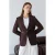 TRENDYOLMİLLA Dames Bruin Effen Lang Getailleerd Blazers