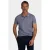 New Zealand Auckland regular polo met ingebreid patroon donkerblauw
