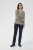 Blouse met lange mouwen Regular fit Grey/Black Graphic Simili