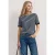 Shirt met boothals en strepen