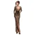 Damesjurk Goddiva Geometric Sequin Plunge Maxi