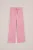 WE Fashion – Meisjes straight fit broek met kant – Lichtroze –