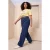 Trendyol Curve Dames Blauw Effen Wijde pijp Hoge taille Grote maten Jeans