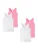 SCHIESSER Onderhemd  turquoise / fuchsia / roze gemêleerd / wit