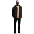 Lyle & Scott Heren capuchonjas met volledige rits (Jet Zwart)