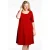 YOEK A-lijn jurk COTTON rood