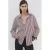 Mango gestreepte blouse bruin