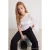 TRENDYOLMİLLA Dames Wit Effen Lang Relaxed fit Blouses