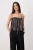 TRENDYOLMİLLA Dames Zwart Grafisch Mouwloos Regular fit Blouses