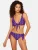 love & roses Bikinibroek  kobaltblauw / pink