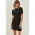 Slim Fit Brei Midi Jurk met Ronde Hals