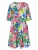 TATUUM Zomerjurk ‘Netuno’  blauw / groen / lichtgroen / fuchsia