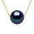 Ketting Black Pearl Zoetwater Ronde 11-12 mm Chain Convict 18K Yellow Gold