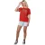 Elf T-shirt voor dames met het opschrift „Four Food Groups Buddy“ (Rood)