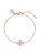 PURELEI Armband ‘Cuore’  brons / transparant
