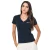 V-hals slimfit t-shirt voor dames Guess American
