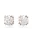 Swarovski Oorbellen ‘Stilla’  rose-goud / transparant