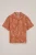 WE Fashion – Jongens overhemd met jacquard-print – Regular fit – Terra Cotta – Katoen –