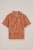 WE Fashion – Jongens overhemd met jacquard-print – Regular fit – Terra Cotta – Katoen –