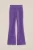 WE Fashion – Meisjes velvet flared legging van ribstof – Skinny Fit – Paars – Katoen –