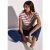 Street One Dames Gestreept shirt in Beige