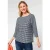 Street One Dames Shirt met jacquard-patroon in Blauw