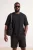 TRENDYOL MAN Heren Zwart Effen Kort Oversized Grote maten T-shirts