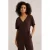 WE Fashion loose fit jumpsuit met ceintuur – bruin