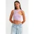 Naadloze Asymmetrische Cropped Trui