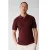 Shoeby regular polo met ingebreid patroon donkerrood