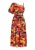 IZIA Zomerjurk  geel / groen / oranje / rood / zwart