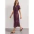 Street One Dames Midi-jurk met bowlingkraag in Pink