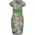 Jurk met kapmouwtjes en bloemenprint