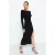 Dames Unifarben Lange Avond-/Dagelijkse Slim Fit Jurken