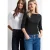 Shirts met lange mouwen en boothals, in een set van 2 stuks