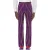 Moschino Flared Trousers In Pinstripes Print Twill Purple
