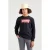 Levi’s Kids sweater Batwing met logo zwart