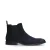 Manfield – Heren – Blauwe suède chelsea boots –